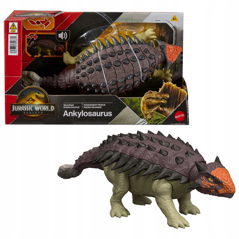 Jurský svet: Znovuzrodený dinosaurus Ankylosaurus 24 cm